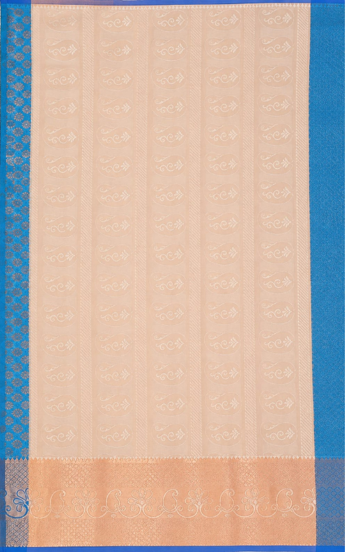 Brocade Blend Saree with Contrast Border - Image 2