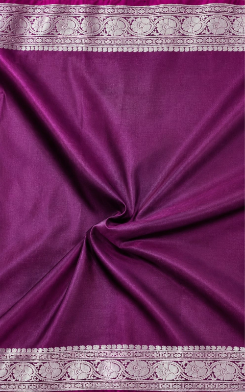 Premium Wine Satin Saree