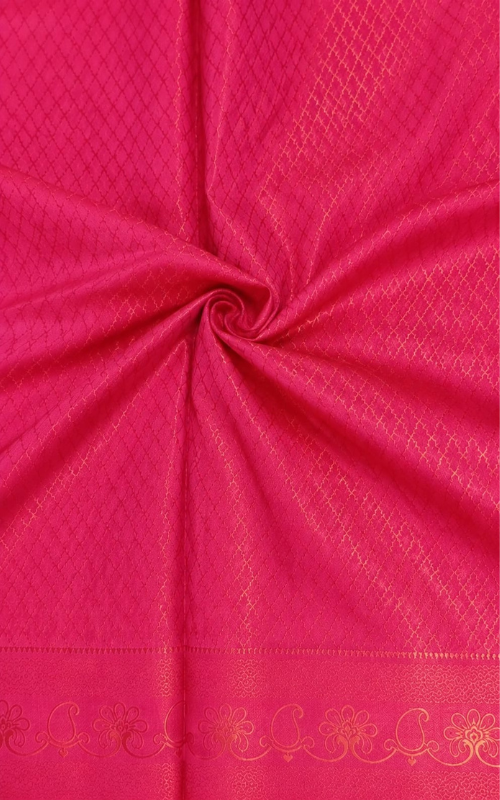 Premium Pink Brocade Saree