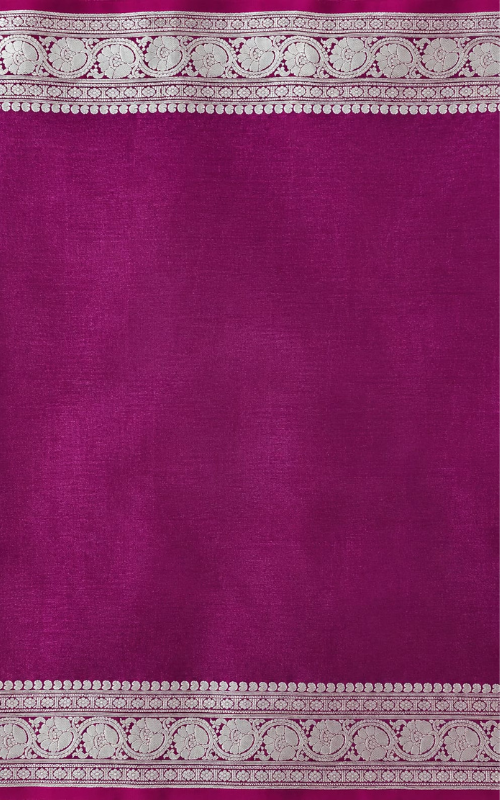 Premium Wine Satin Saree - Image 3